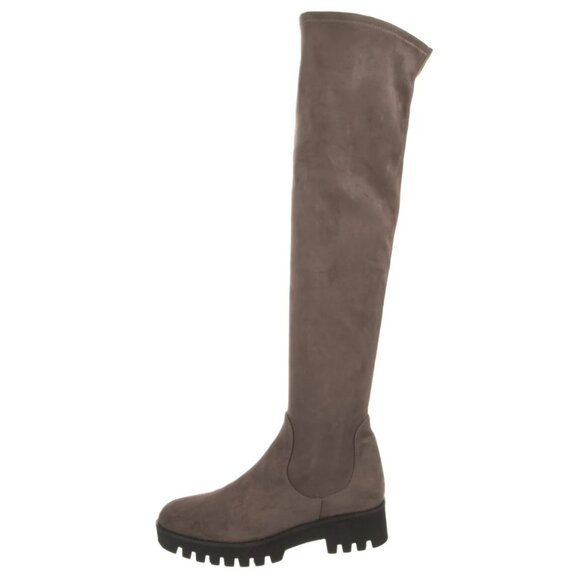 New THEORY 7 OTK Over-the-knee STRETCH SUEDE BOOTS Stuart Weitzman Vince Aquazur
